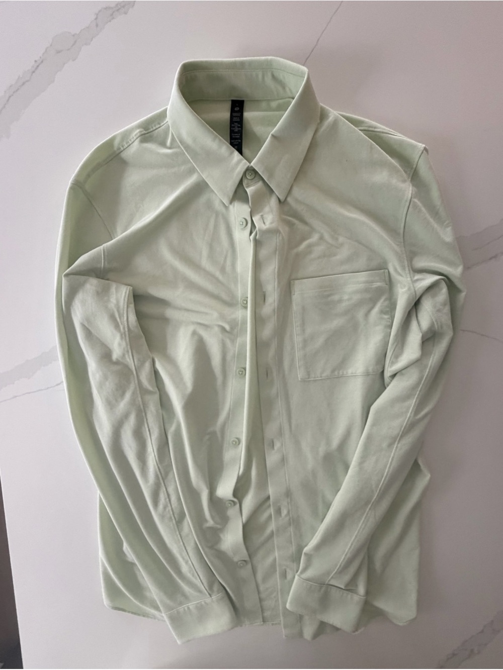 lululemon athletica Mint Green Long-Sleeve Button-Down Shirt